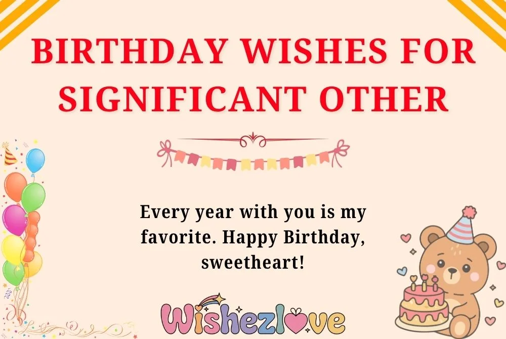 Birthday Wishes for Significant Other