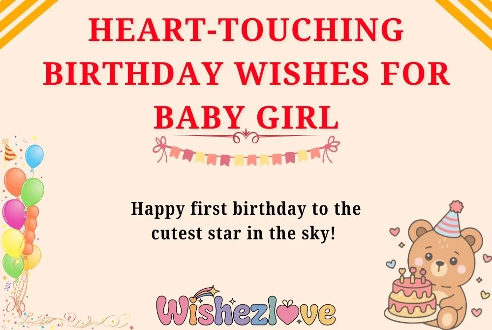 Heart-Touching Birthday Wishes for Baby Girl