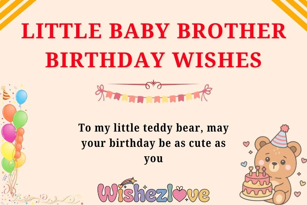Little Baby Brother Birthday Wishes
